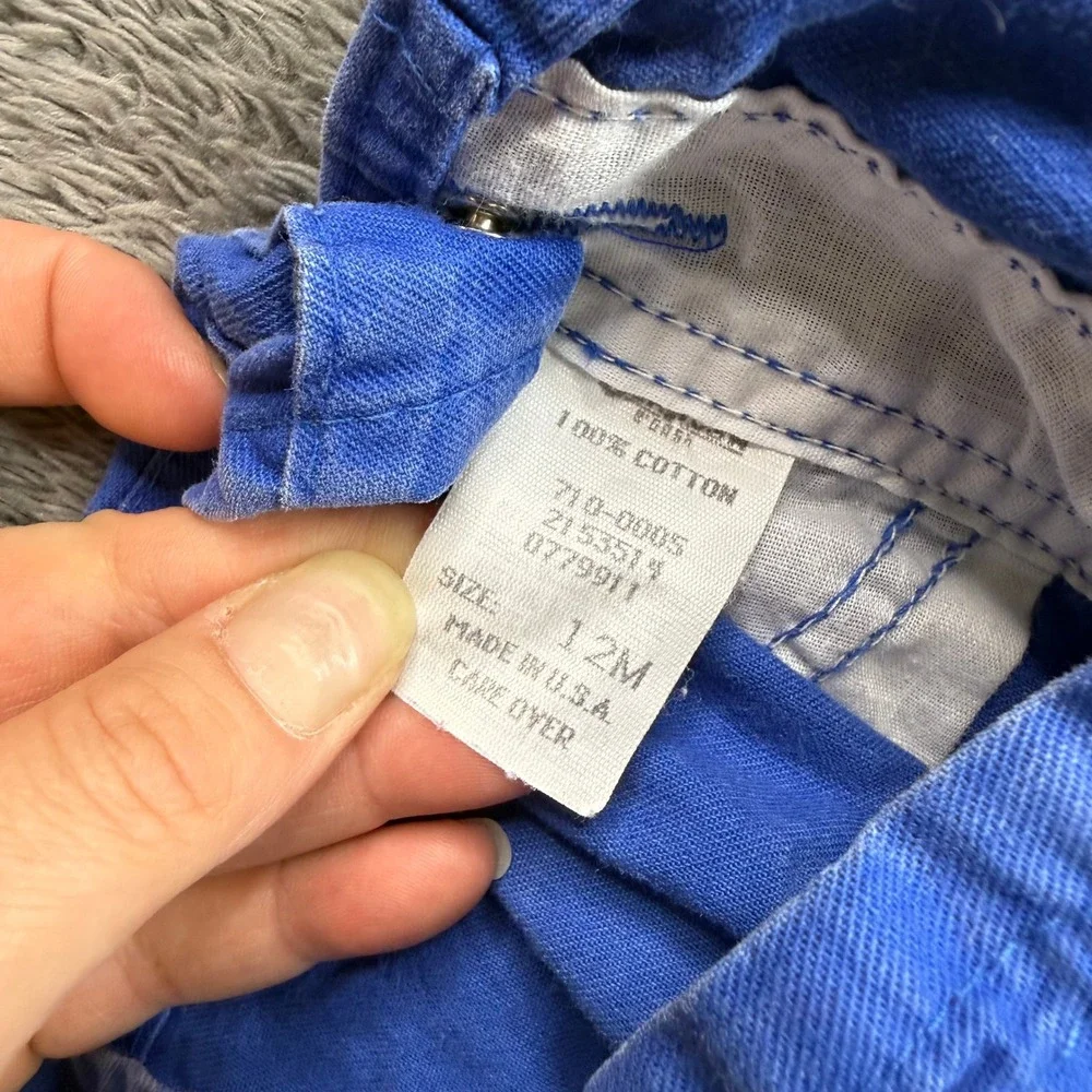 Vintage OshKosh Blue Vest-Back Overalls